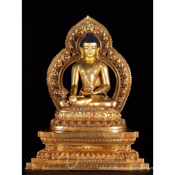 Ásia fengshui interior zen jardim metal artesanato bronze budha estátua para venda